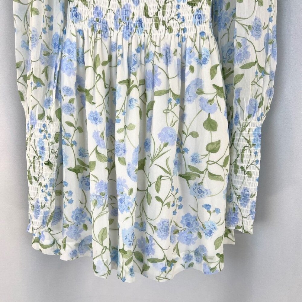 NWT Hill House The Grace Georgette Peony Bouquet Print Mini Nap Dress $198 - Picture 10 of 15